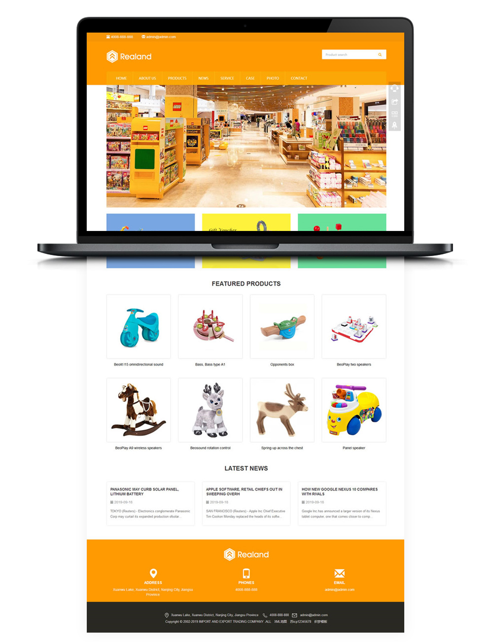 【DEDECMS企业网站】食品百货玩具外贸企业网站模板[自适应手机wap端]-手游资源站