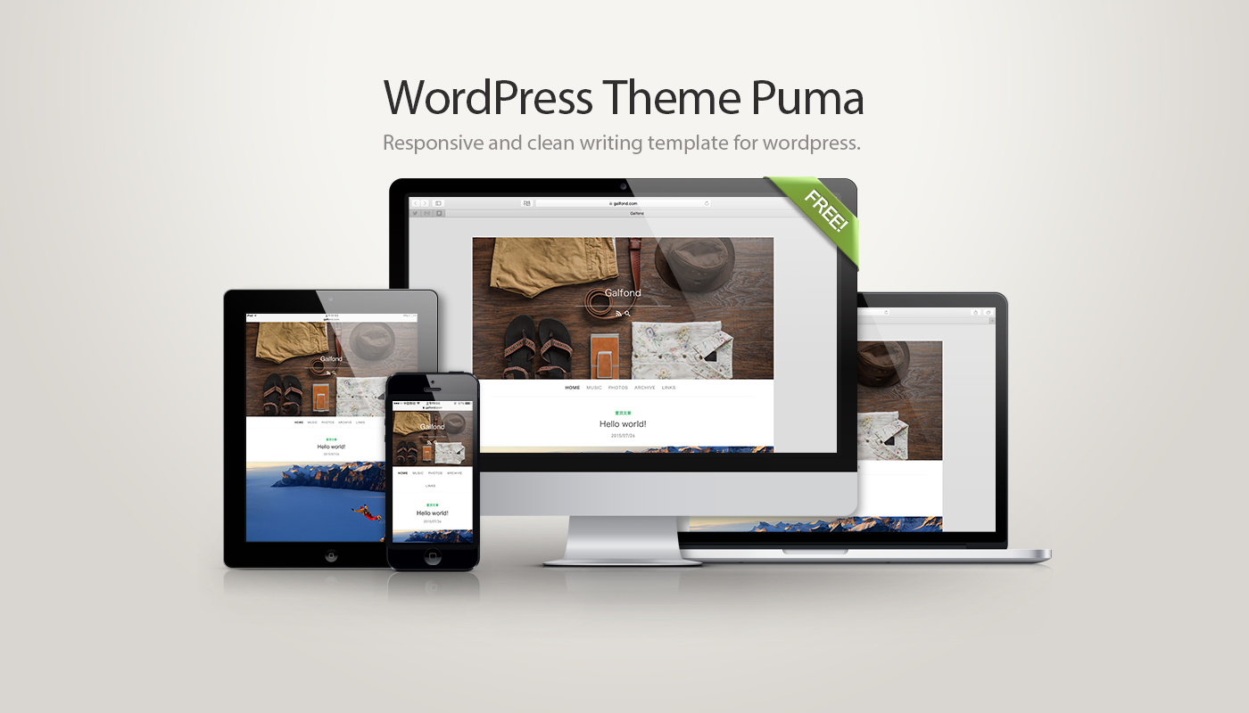 Puma - 简洁的wordpress博客主题插图 Puma - 简洁的wordpress博客主题-WordPress极简博客
